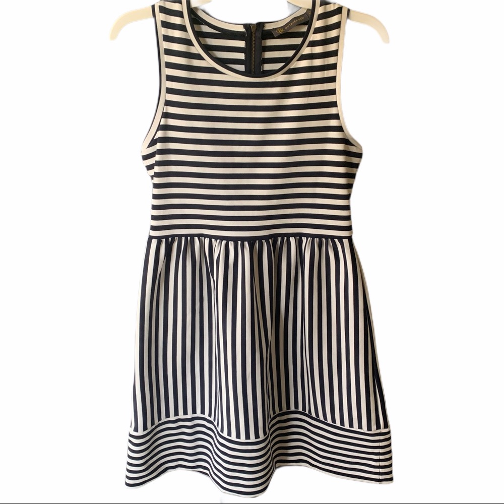 OutBackRed Black & White Stripe Dress Size Medium